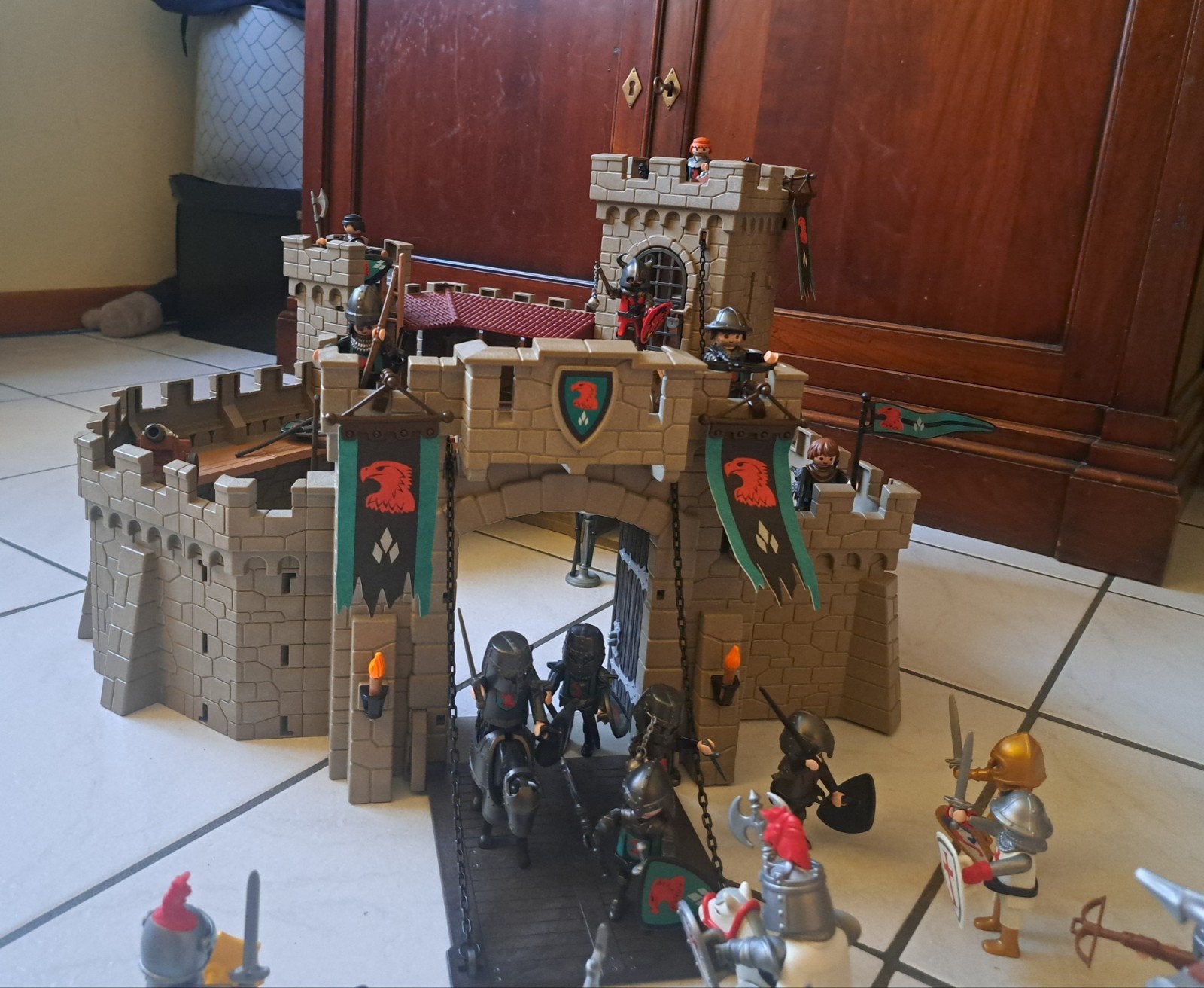 playmobil 4866 kasteel van de Valkenridders, Ophalen, Gebruikt, Complete set, Kasteel/Fort