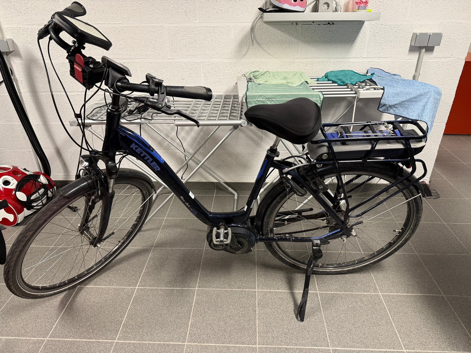 E bike ketler blauw, Ophalen, Zo goed als nieuw