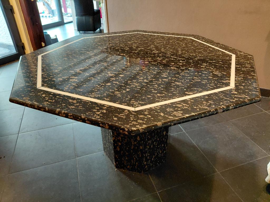 Granieten Eettafel, 100 à 150 cm, Quatre personnes, Comme neuf, 100 à 150 cm