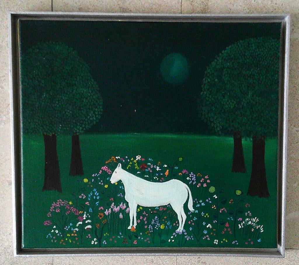 Naive - Cheval blanc dans un pré fleuri 1996 - Mariotto 1952, Enlèvement ou Envoi