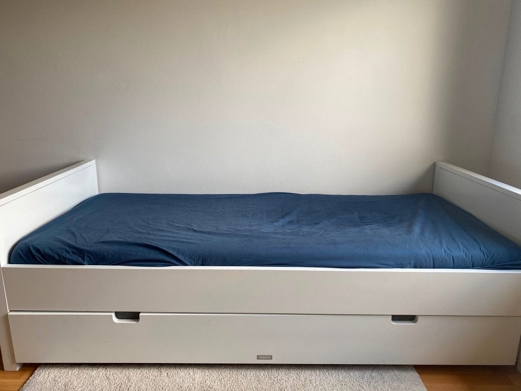 Wit éénpersoonsbed met bedlade, Autres dimensions, Une personne, Enlèvement, Utilisé