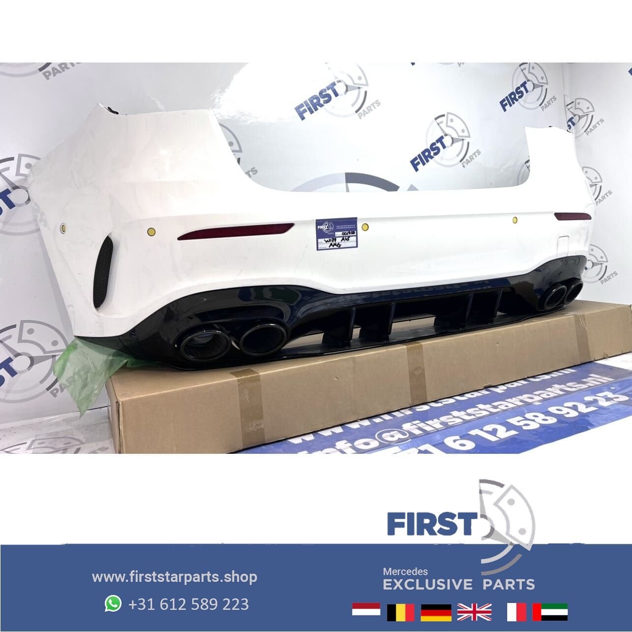 W177 A45s ACHTERBUMPER A KLASSE 2023 A45 S AMG WIT AERO PERF, Arrière, Utilisé, -, -