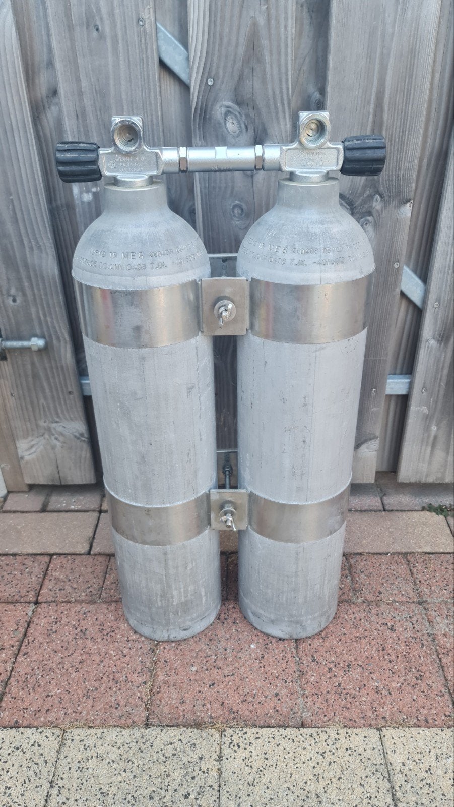 dubbel 7 aluminium, Watersport en Boten, Duiken, Ophalen