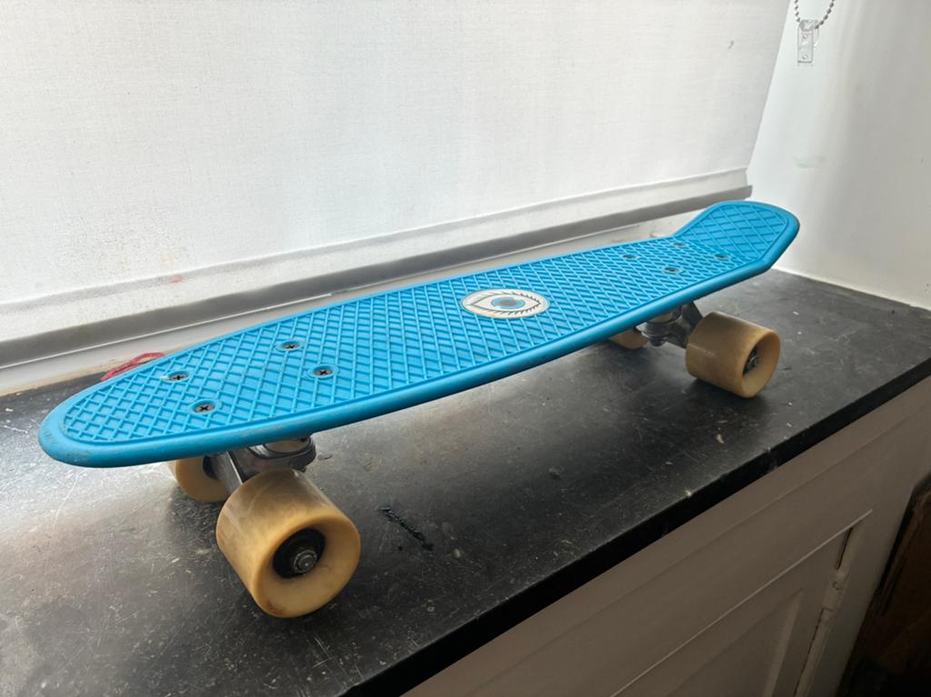 Mini Skateboard Oxelo (Decathlon) - Modèle Junior Bleu, Enlèvement, Utilisé, Skateboard