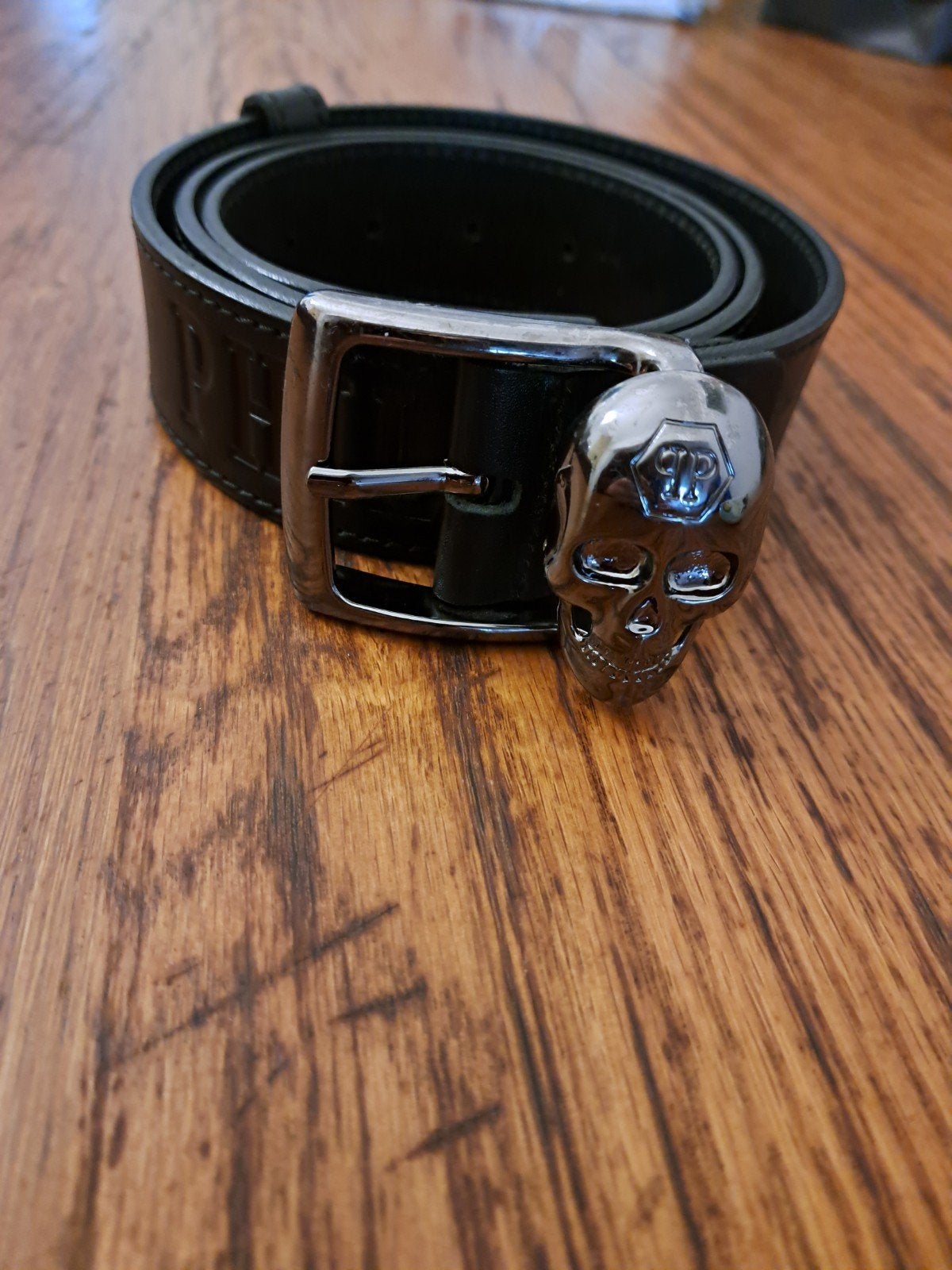 Philipp Plein Riem Skull Gesp Zwart 100% Origineel, Kleding | Heren, Riemen en Ceintuurs, Ophalen, Zwart
