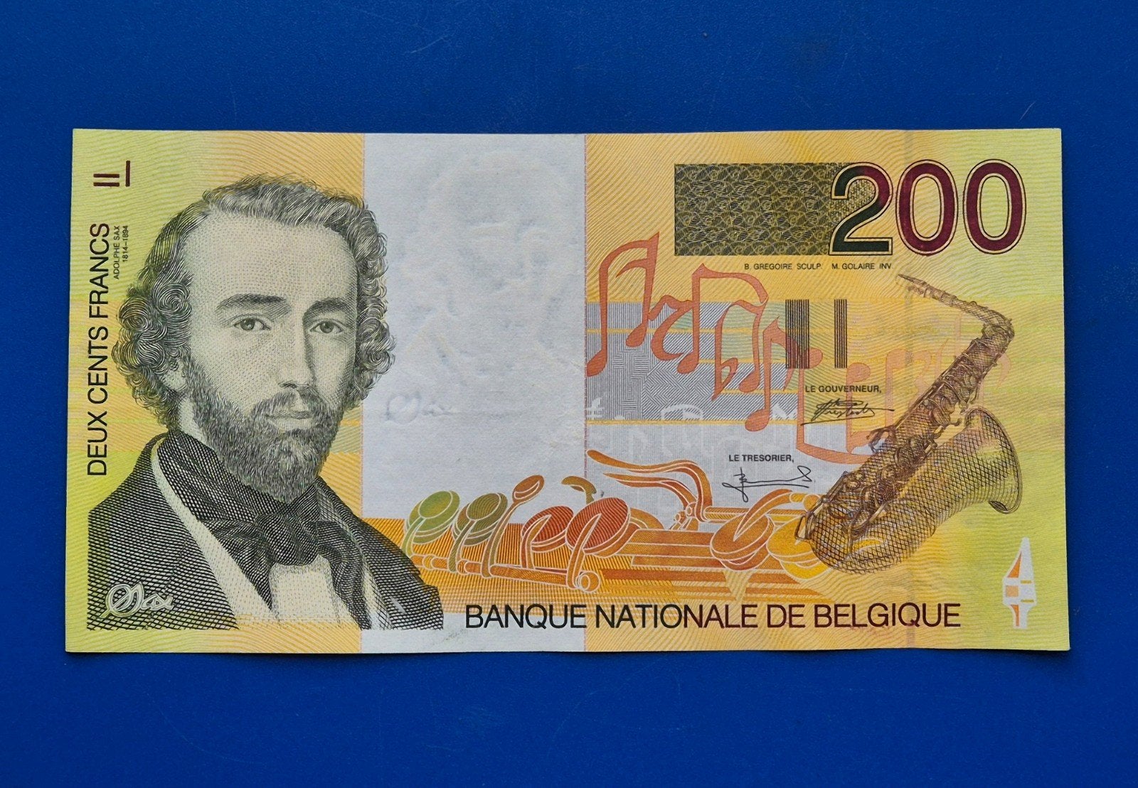 België  200 Francs  1998  Sax, Postzegels en Munten, Ophalen of Verzenden, Los biljet