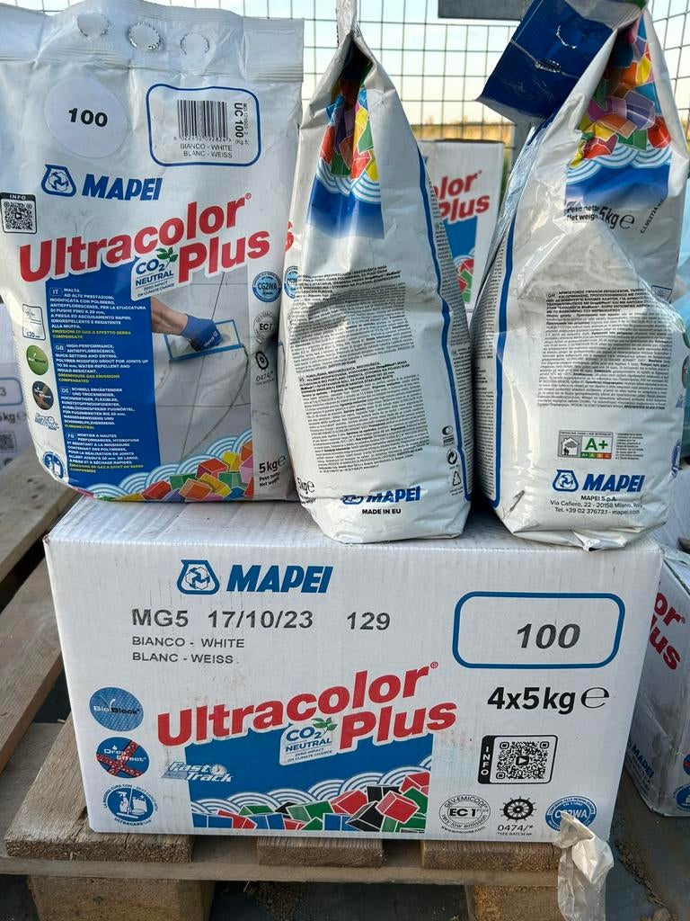 Sac joint Mapei 5kg carrelage Ultracolor Plus 100 (7 dispo), Enlèvement