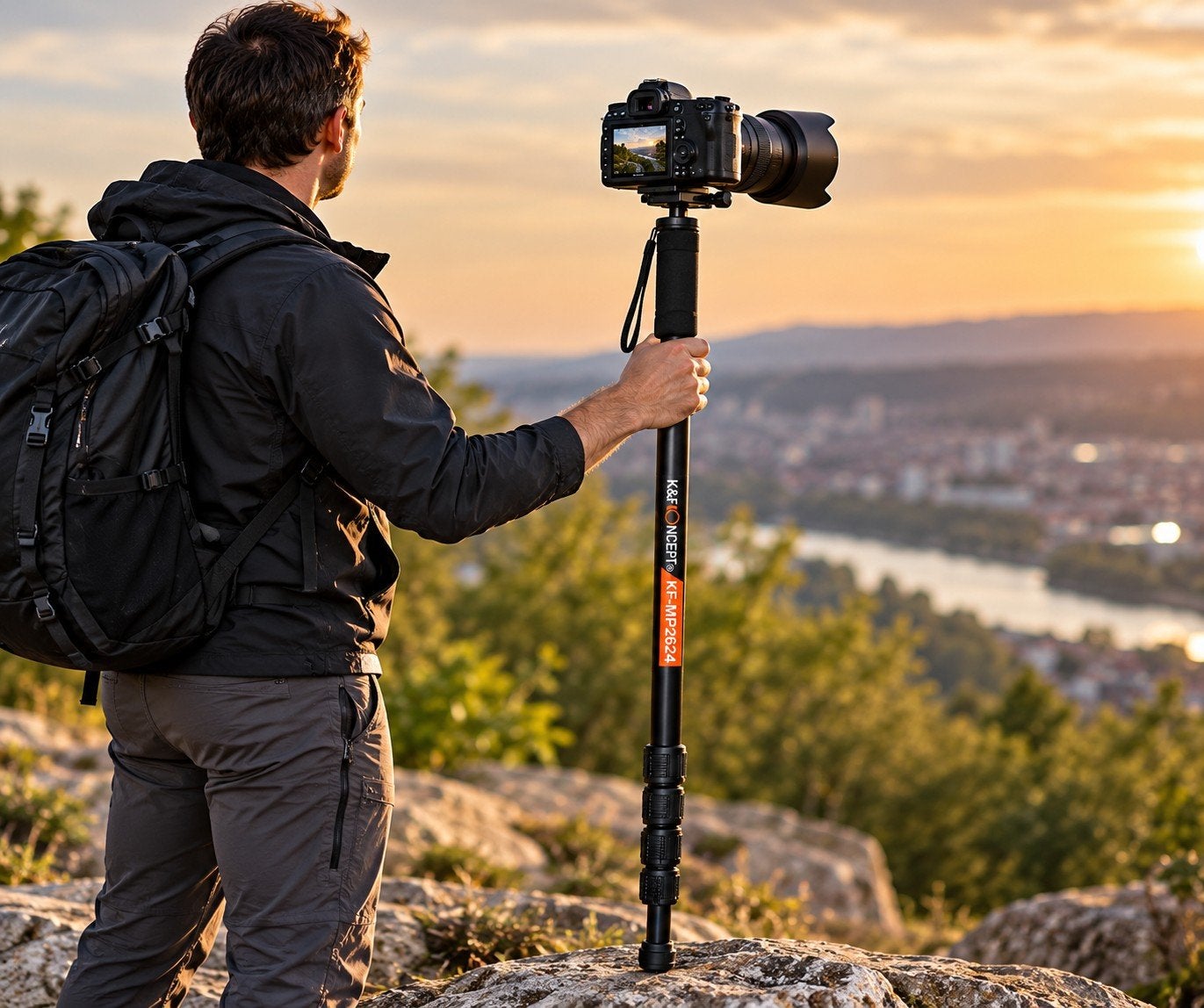 K&F Concept MP-2624 Monopod, Ophalen of Verzenden, Zo goed als nieuw, Overige merken