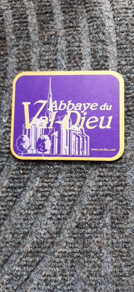 abbaye du Val-Dieu dessous de verre du bière violet, Collections, Enlèvement ou Envoi, Neuf, Sous-bock, Autres marques