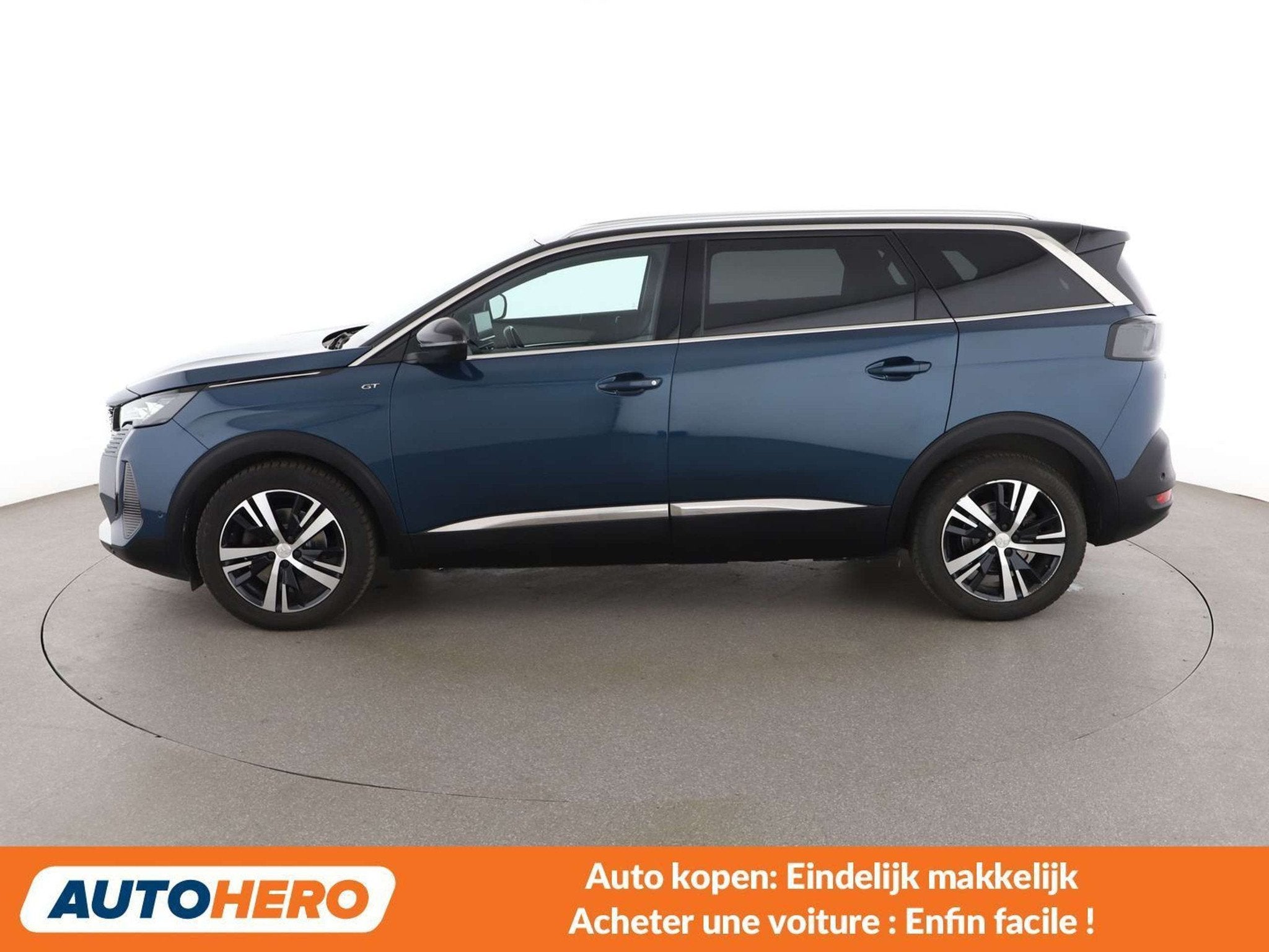 Peugeot 5008 2.0 Blue-HDi GT (bj 2021, automaat), Auto's, Blauw, 7 zetels, Diesel, 5 deurs