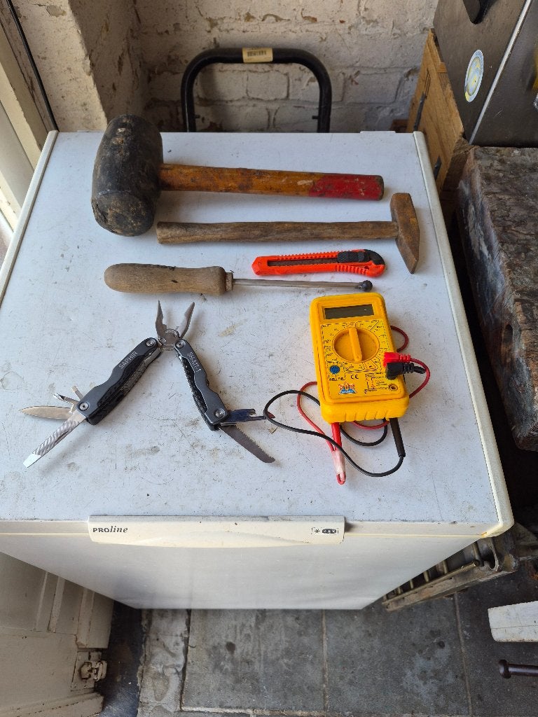 Lot gereedschap werkmateriaal 2, Doe-het-zelf en Bouw, Ophalen of Verzenden, Gebruikt