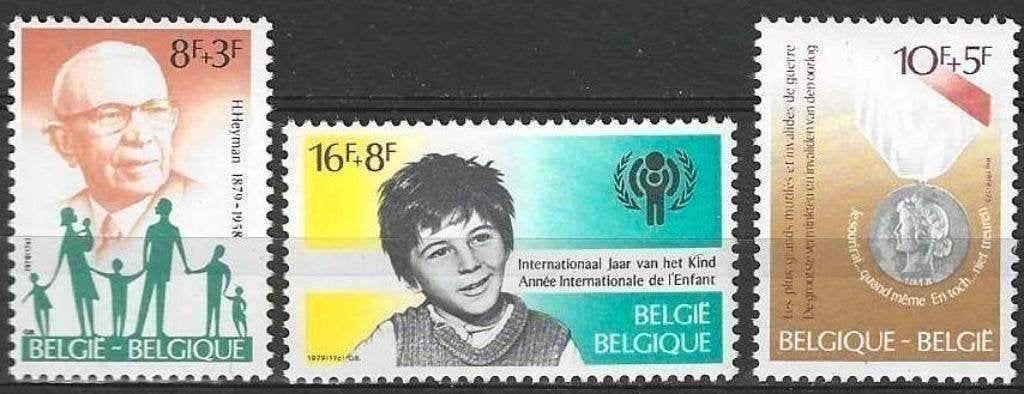 Belgique 1979 - Yvert 1960-1962 /OBP 1955-1957 -Solida (PF), Envoi, Non oblitéré, Neuf, Enfants