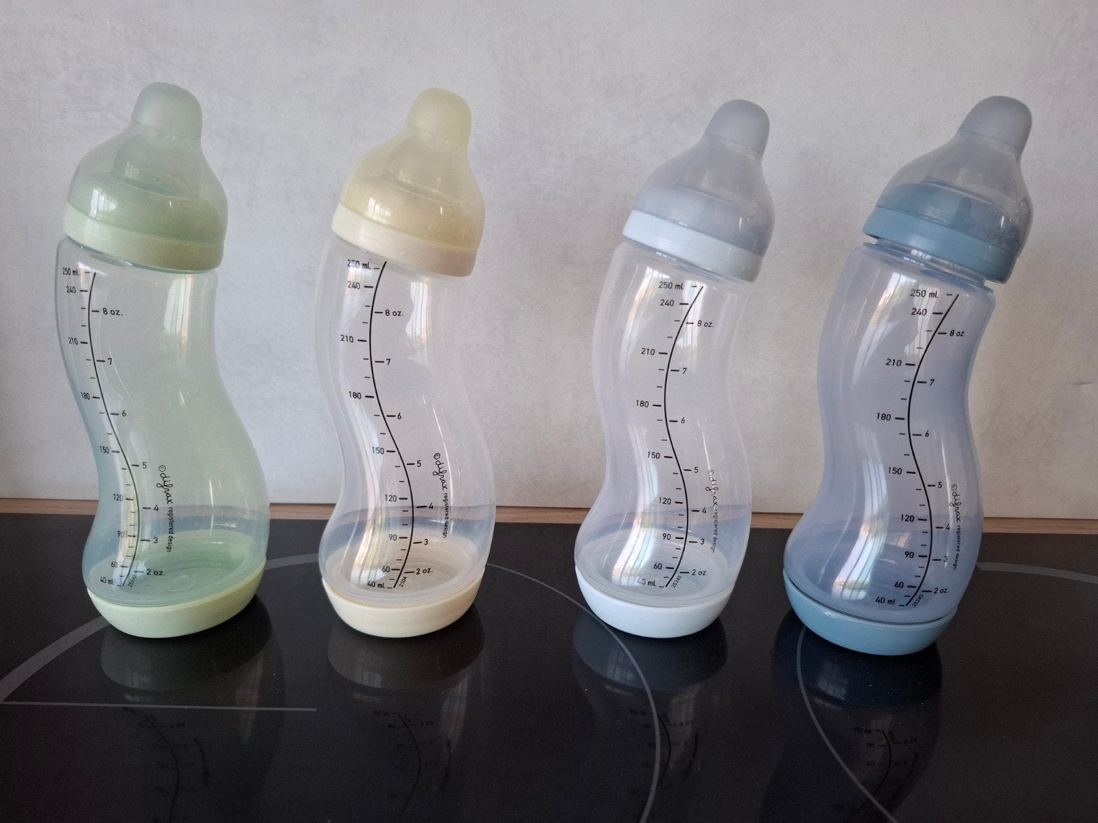 4 difrax flessen250 ml, perfecte staat, Ophalen, Zo goed als nieuw, Babyfles, Difrax