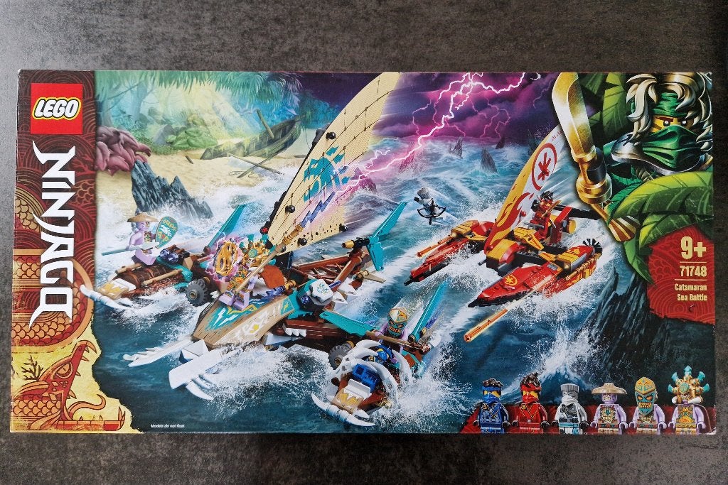 Lego Ninjago Catamaran Zeeslag - set 71748, Ophalen, Inclusief instructies, Lego, Zo goed als nieuw