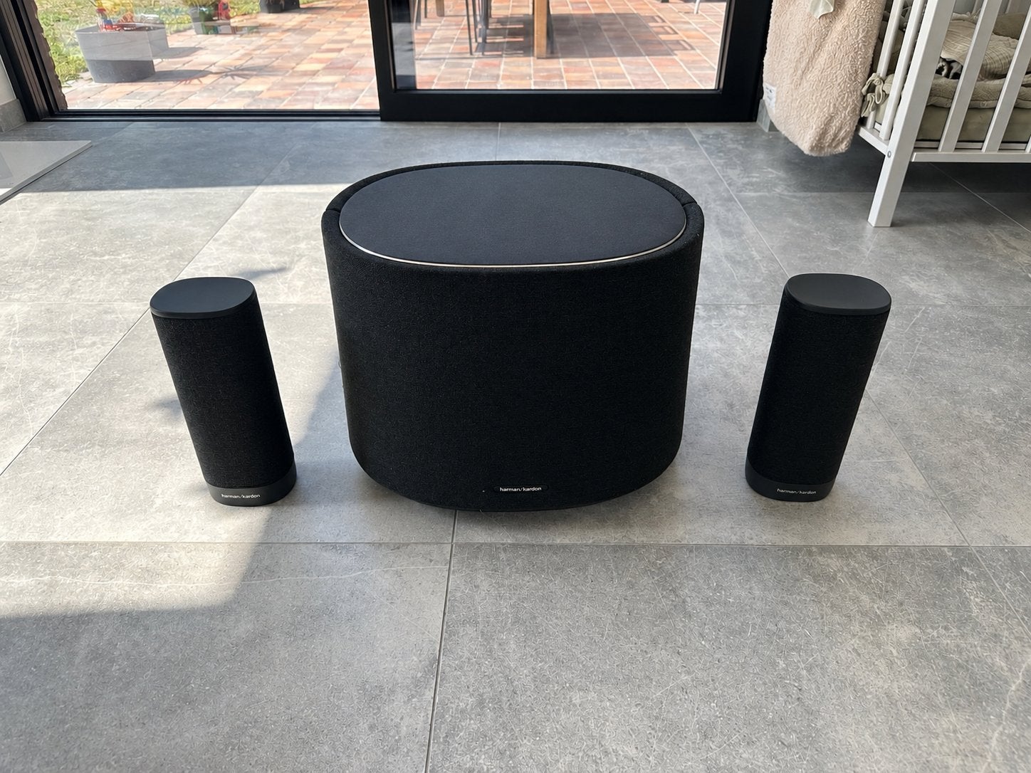 Harman kardon Citation sub en surround speakers, Ophalen, Zo goed als nieuw, Surroundset, Harman Kardon