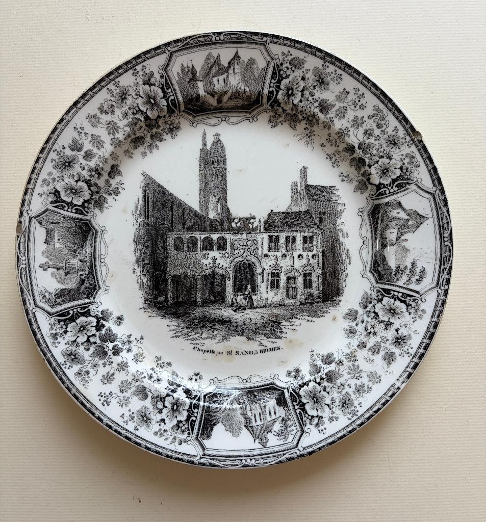 céramique Chapelle du St. Sand BRUGES BOCH & Cie Luxbg. 1823, Envoi