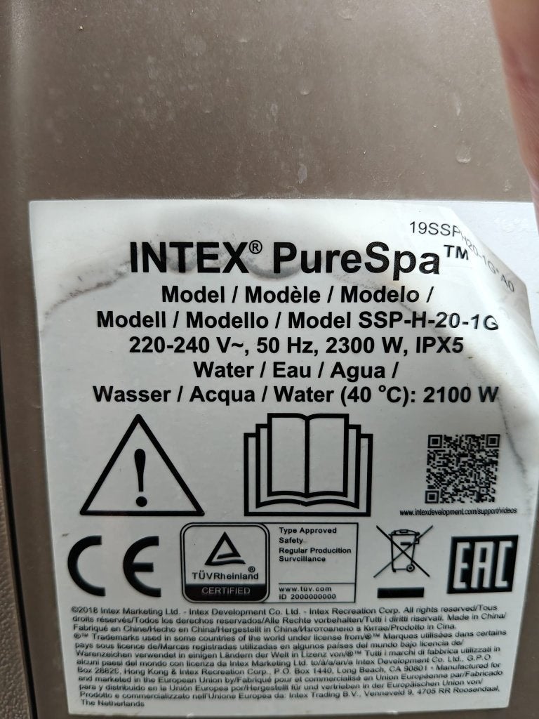INTEX PureSpa filterpomp, Tuin en Terras, Ophalen, Gebruikt, Pomp, Opblaasbaar