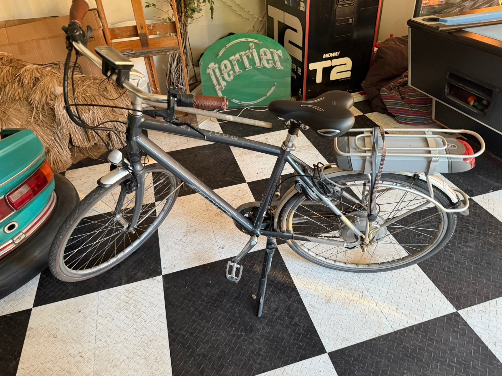 Elektrische fiets Mont Blanc, Fietsen en Brommers, Gebruikt, Velgrem, Versnellingen, 57 tot 61 cm
