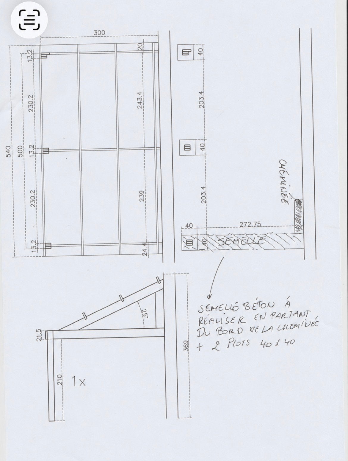 Carport en bois, 200 à 400 cm, Comme neuf, Enlèvement, 500 cm ou plus