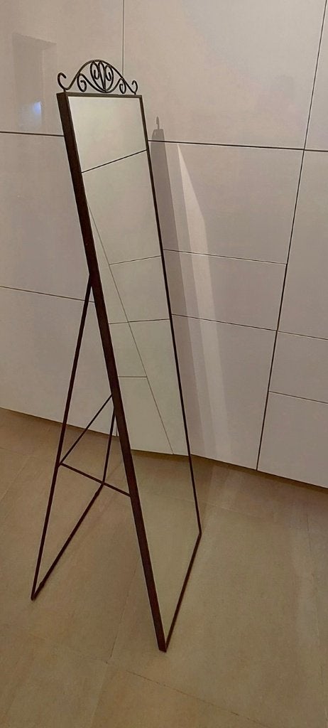 Miroir sur pied, noir, Comme neuf, Rectangulaire, Moins de 50 cm, 150 à 200 cm
