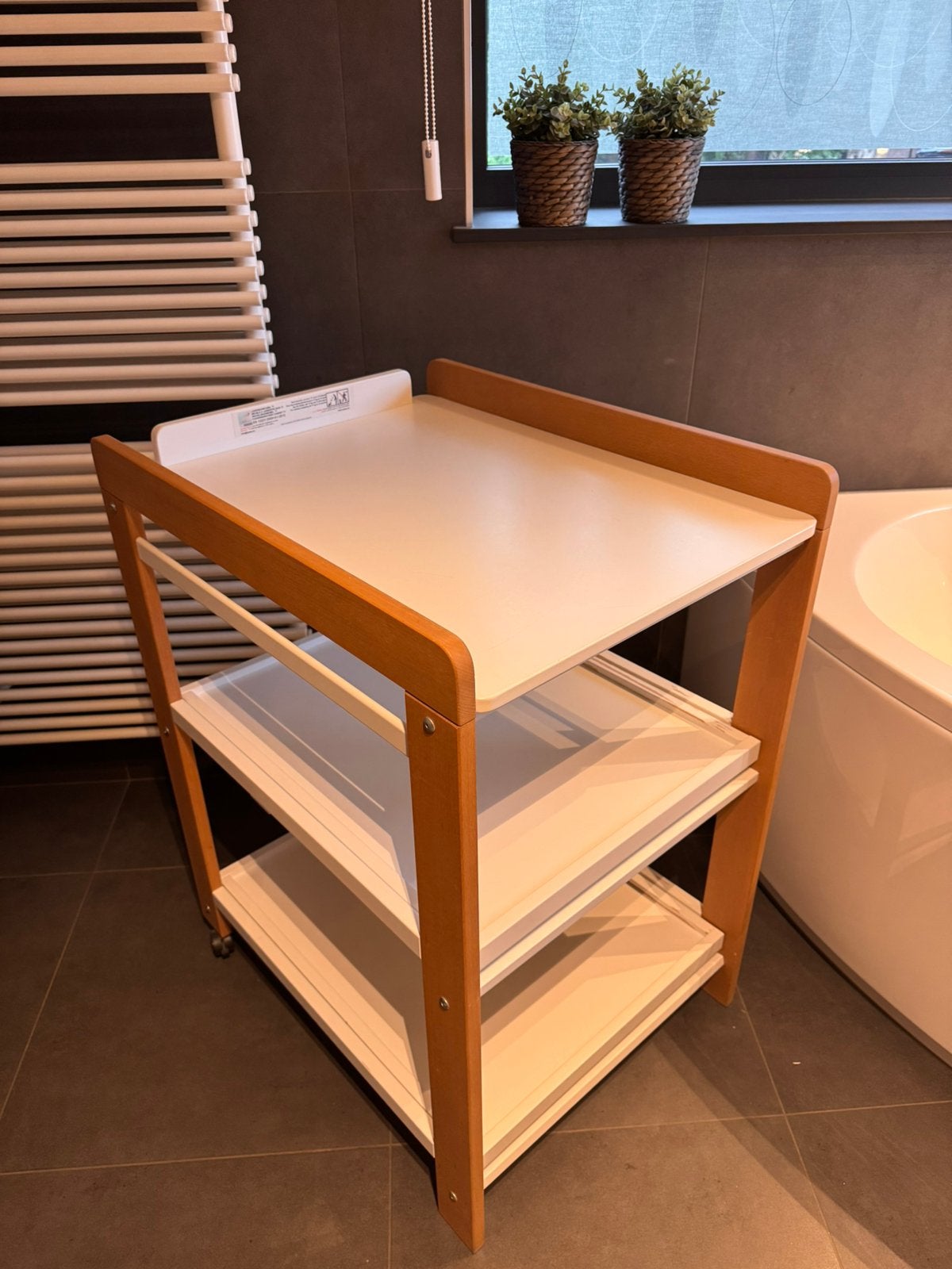 Quax verzorgingstafel comfort White/Naturel, Ophalen, Gebruikt
