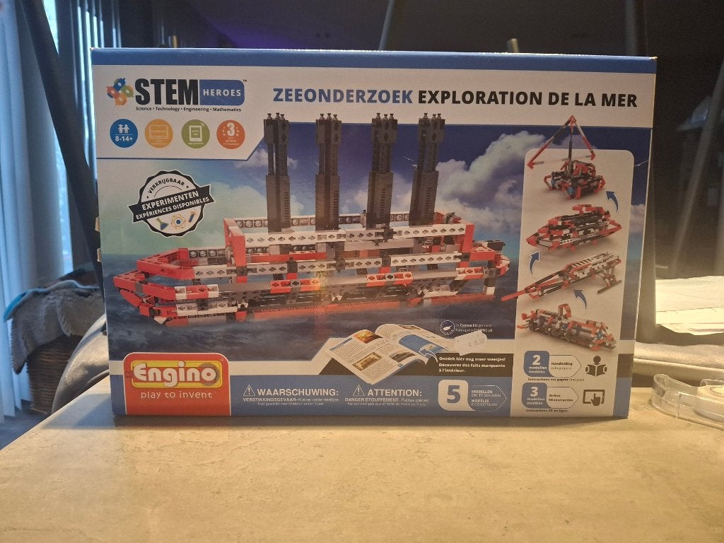 Engino STEM Zee onderzoek / Exploration de la Mer (5-in-1), Ophalen of Verzenden, Nieuw, Bouwen
