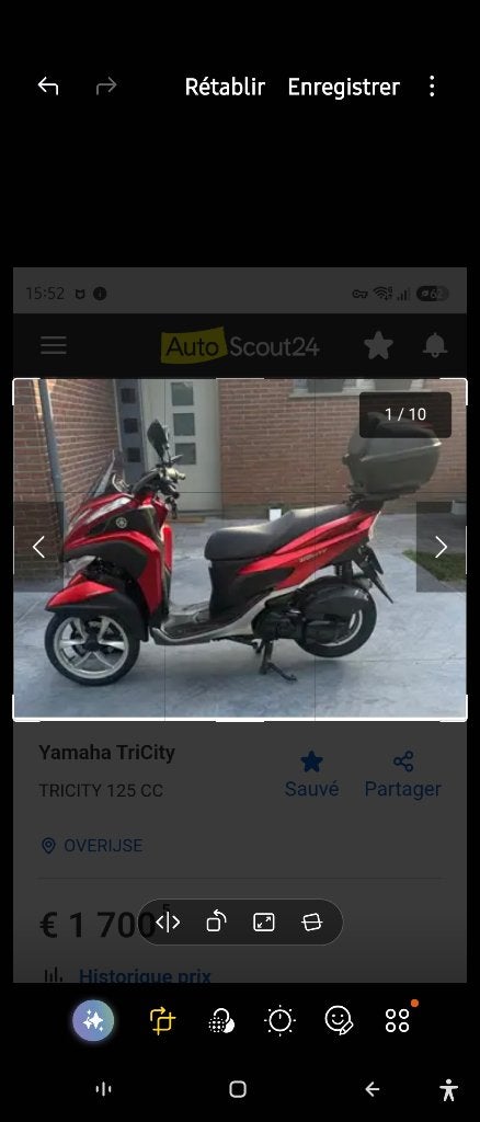 Yamaha tricity 125 ABS, Motos, ABS, Scooter, Occasion, Permis Moto A1 minimum
