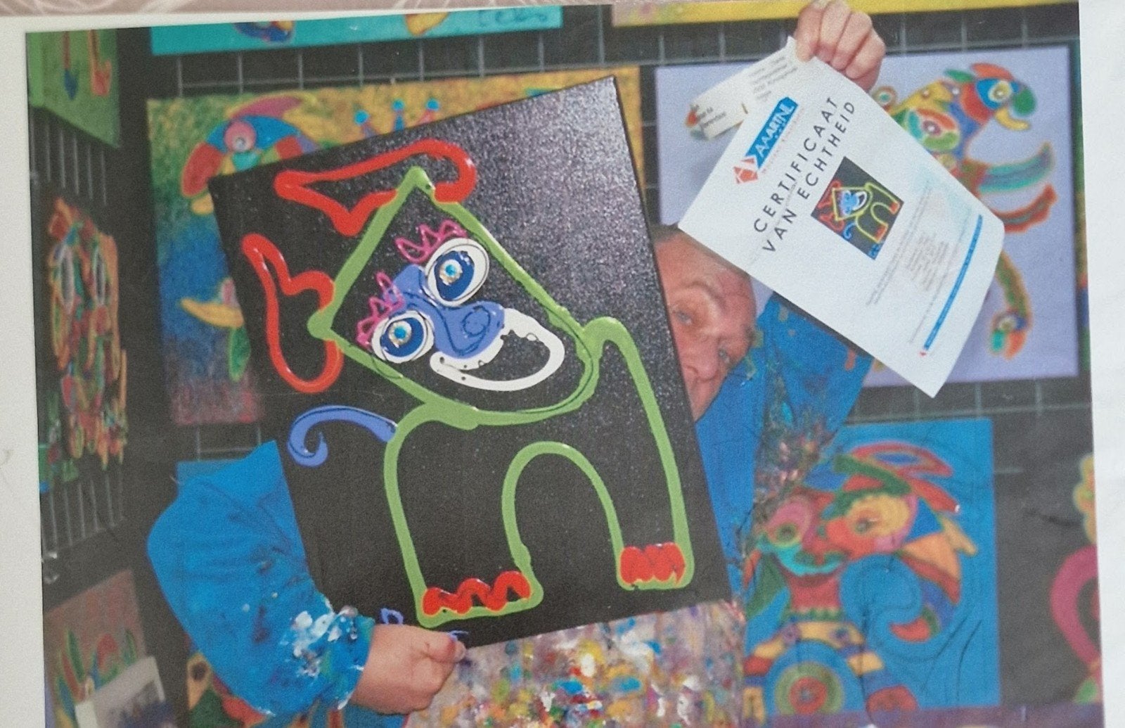 Peko doek getekent origineel, Ophalen of Verzenden
