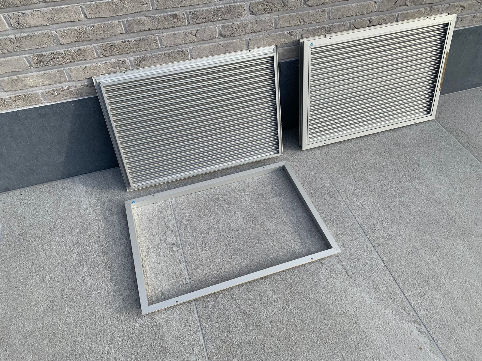 2x Renson deurrooster, Bricolage & Construction, Ventilation & Extraction, Enlèvement, Utilisé