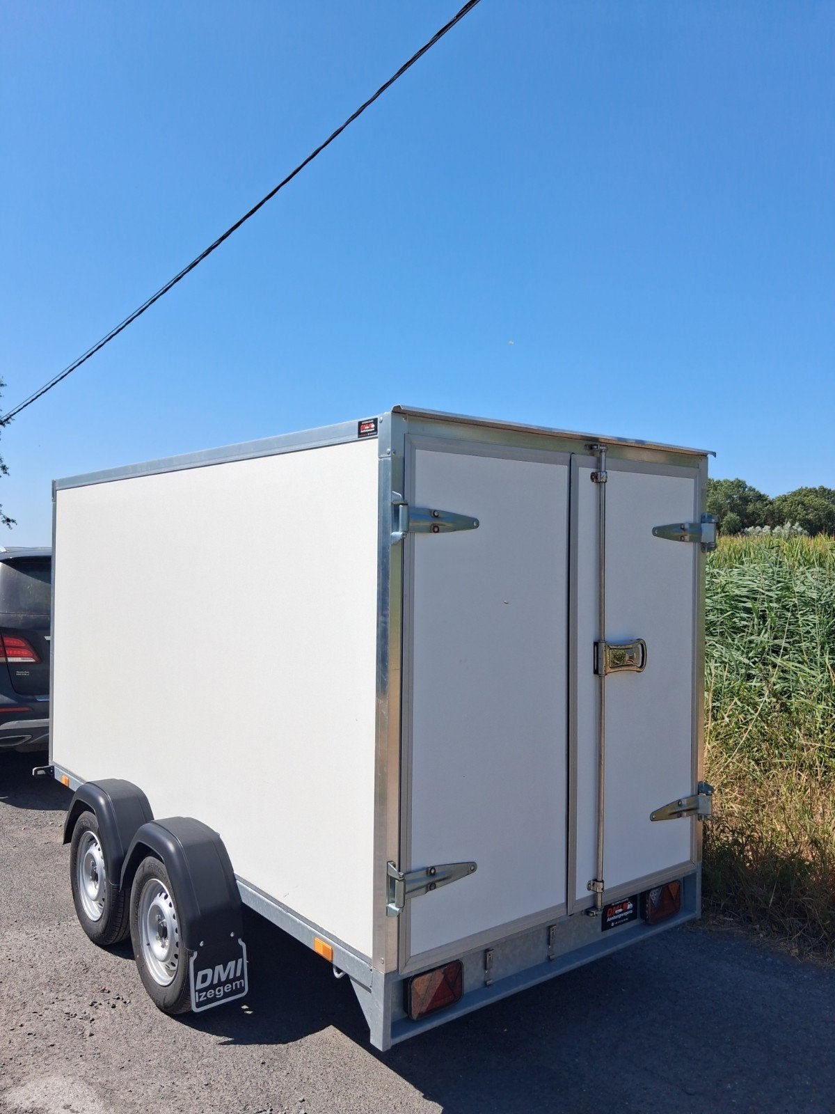 Aanhangwagen gesloten 750kg 3m x 1m50 x 1m50, Ophalen, Zo goed als nieuw