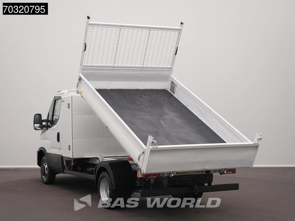 Iveco Daily 35C16 3.0L Kipper met Kist Dubbellucht 3,5t Trek, Auto's, Stof, Gebruikt, Euro 6, 4 cilinders