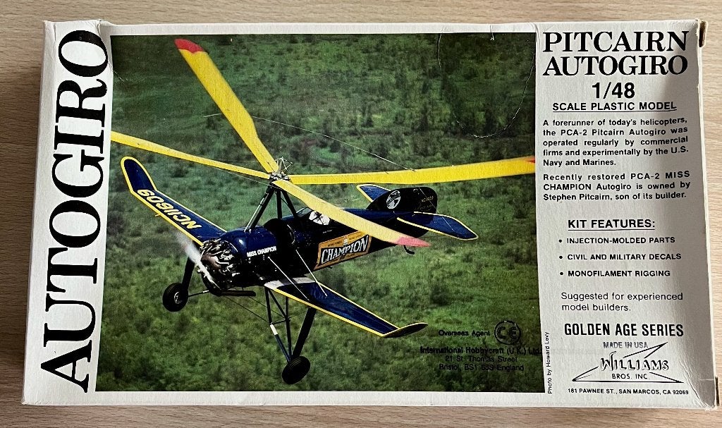 Pitcairn 1/48 Williams Brothers 48-161, Comme neuf, Enlèvement, Avion, Plus grand que 1:72