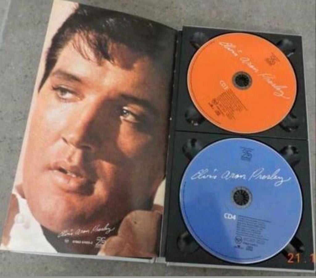 Verzamelmap van elvis presley met 4 cd's, Ophalen of Verzenden
