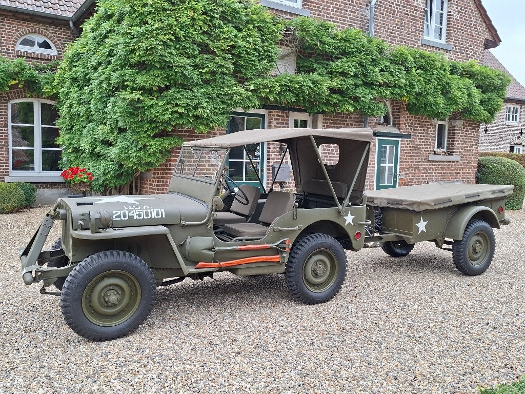 Jeep willys MB met Bantam aanhangwagen - 1943, 4 zetels, Stof, Overige modellen, 4 cilinders