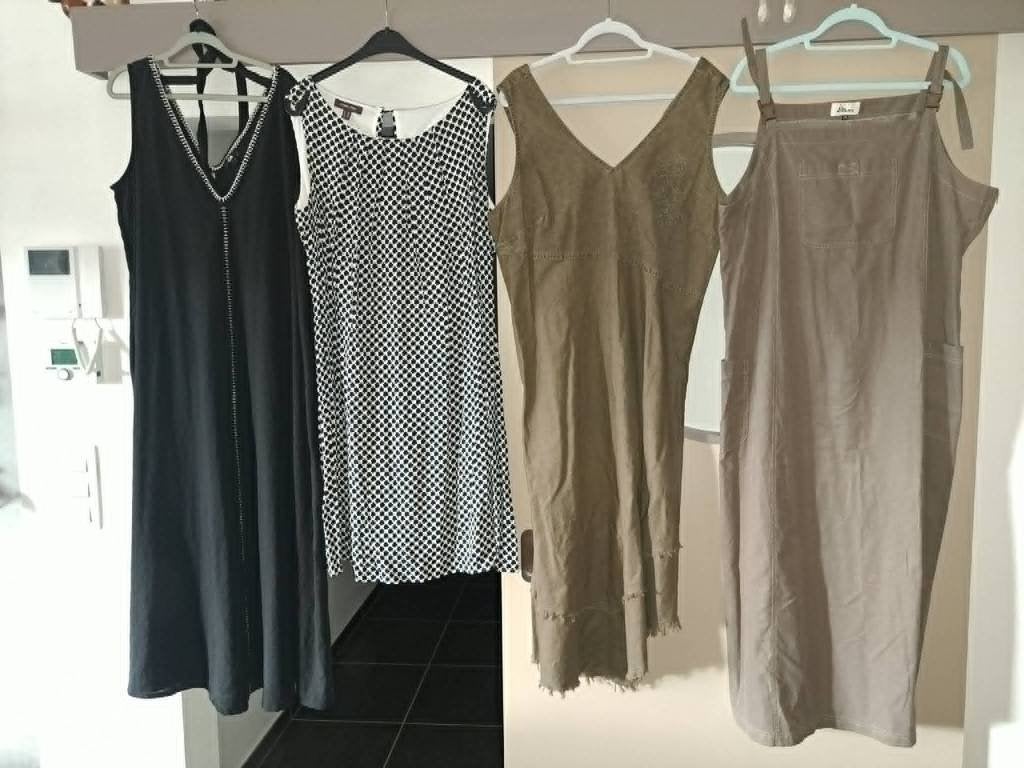 jurk 48 & 48+, zwart, kaki, zomer, Marie Méro, Etam, MS Mode, Kleding | Dames, Zwart, Maat 46/48 (XL) of groter, Ophalen of Verzenden