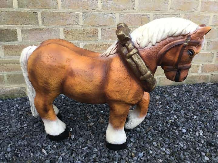 Boerenpaard, Ophalen, Nieuw, Kunststof, Dierenbeeld