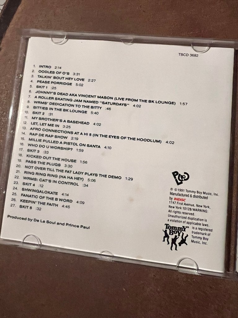 De la Soul - De la Soul est morte (original de 1991), CD & DVD, CD | Hip-hop & Rap, Enlèvement ou Envoi, 1985 à 2000, Comme neuf