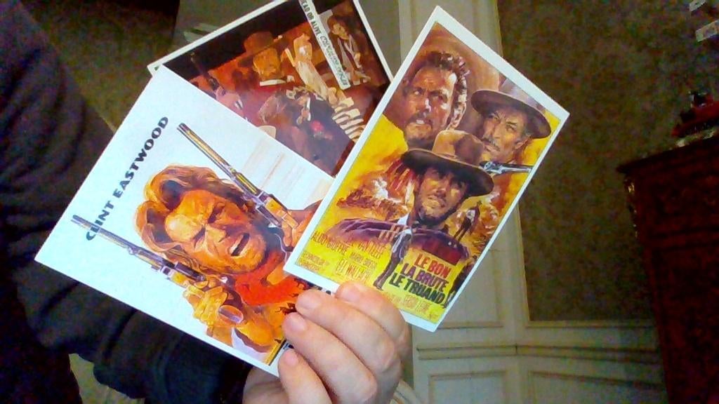 lots de 6 cartes postales de film de clint eastwood!!!, Antiquités & Art, Antiquités | Accessoires de maison, Enlèvement