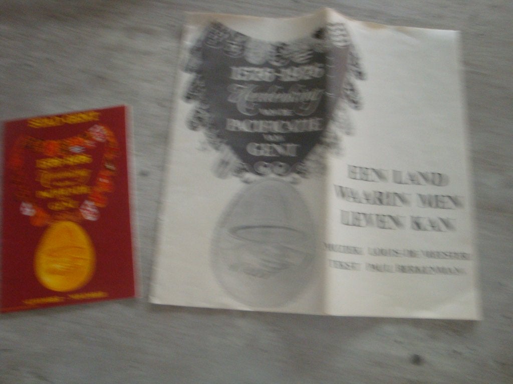 DOC. 1576-1976 HERDENKING VAN DE PACIFICATIE VAN GENT .., Livres, Enlèvement ou Envoi, Utilisé