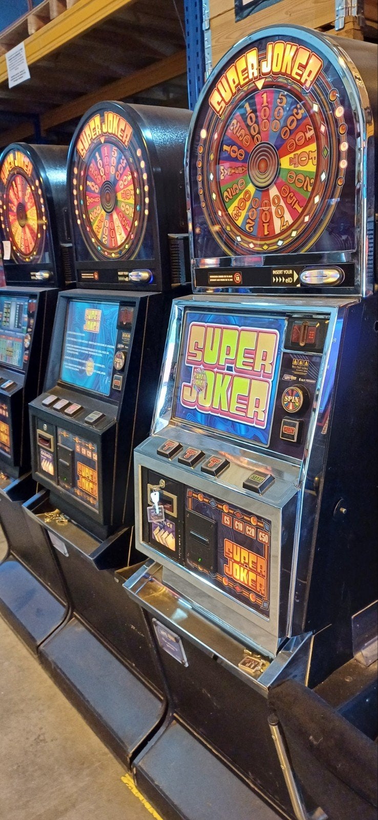 Cafespel SLOTS super joker, Euro, Ophalen