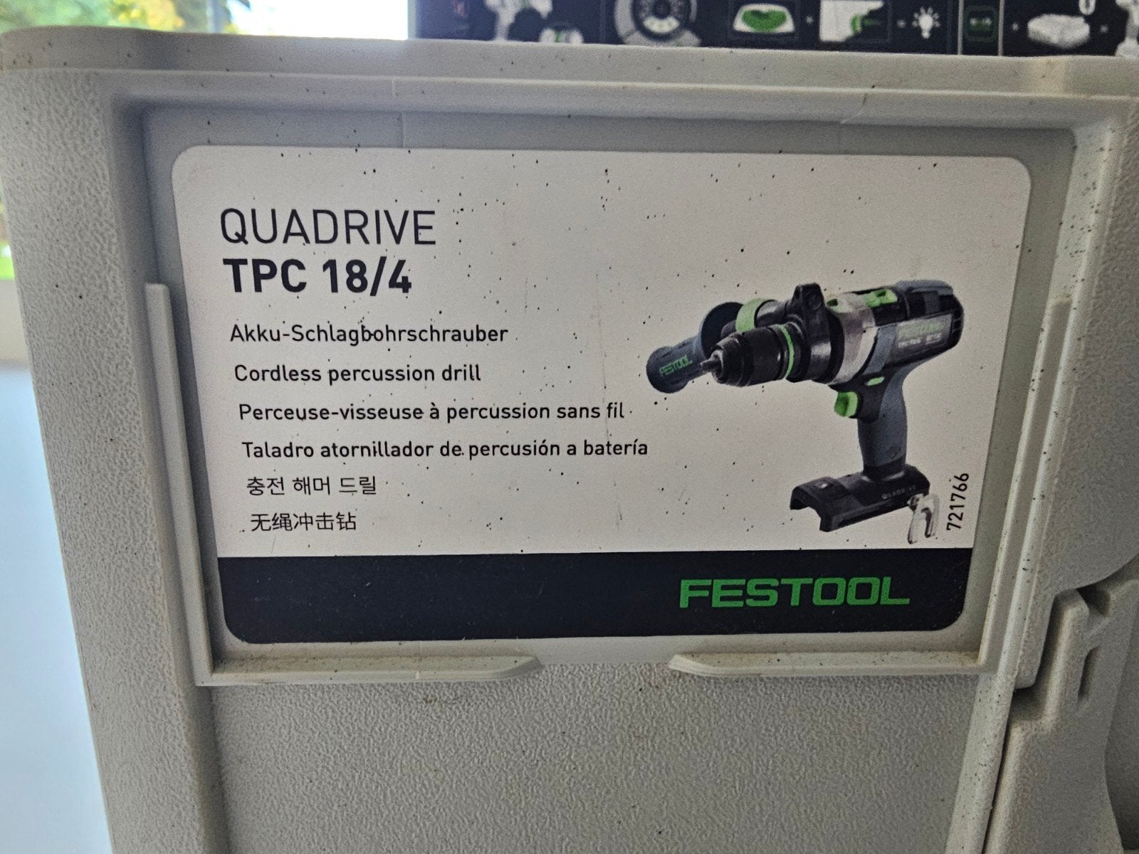 festool tpc 18/4 Quadrive, Ophalen, Gebruikt, Accuboormachine, Festool