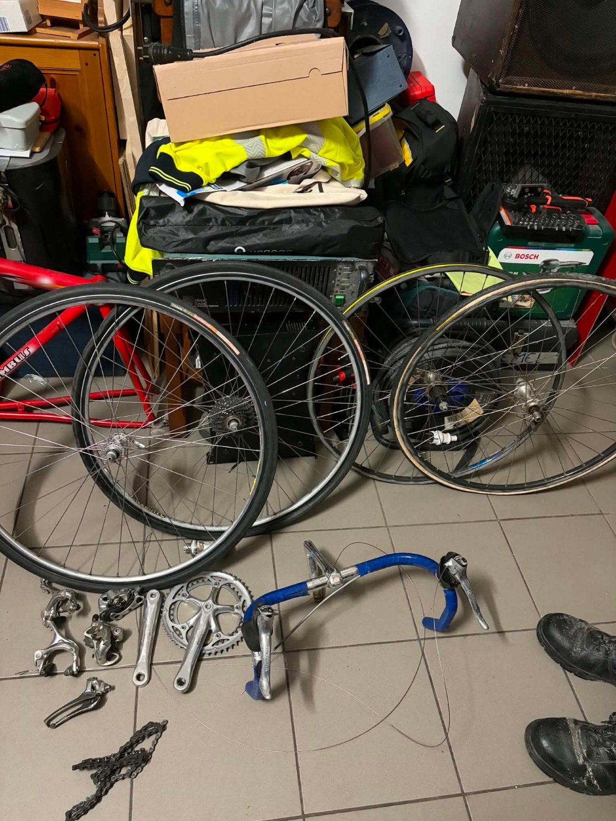 groupe complet shimano 9 v, Vélos & Vélomoteurs, Enlèvement, Utilisé, Autres types, Aluminium