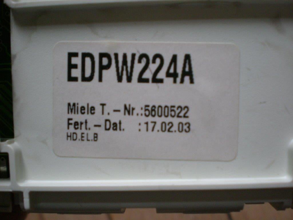 MIELE PRINTPLAAT VOORPANEEL EDPW224A wasmachine, Elektronische apparatuur, Wasmachines, Ophalen of Verzenden, Zo goed als nieuw