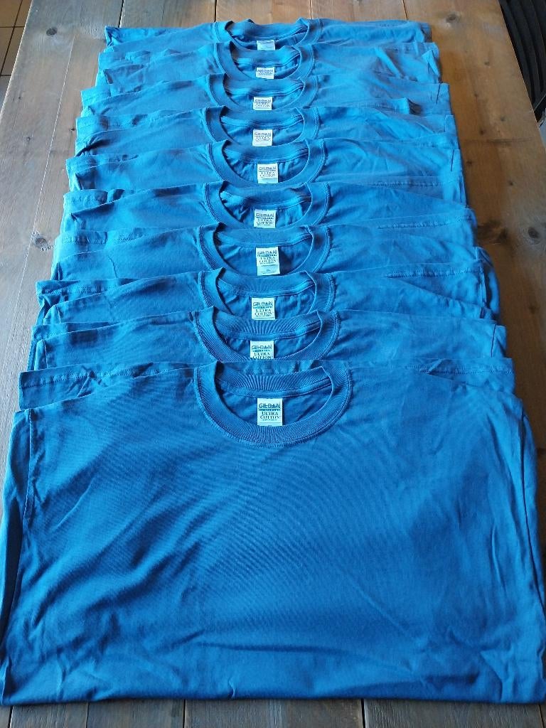 lot de 10 t-shirts Gildan/Ultra Cotton, indigo, taille XXL, Neuf, Autres tailles, Bleu, Gildan