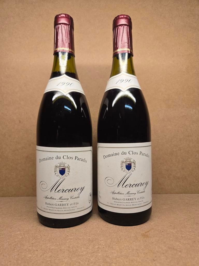 2x Mercurey 1990 (Domaine du Clos Paradis), Ophalen