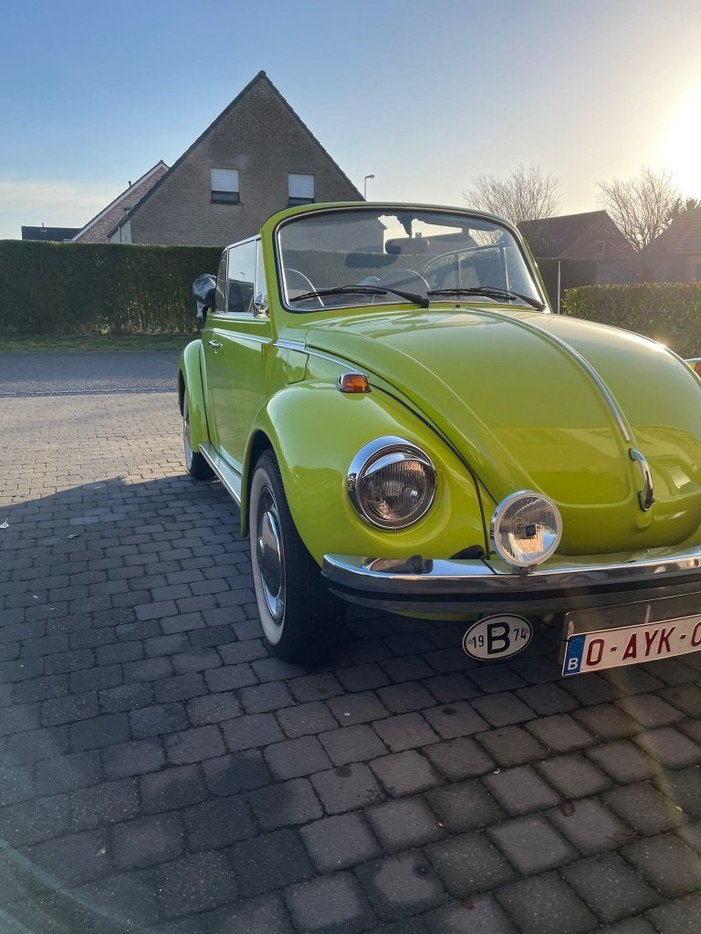 VW Kever Cabrio 1303 bj1974 Old Timer, Auto's, Cabriolet, Handgeschakeld, Particulier, 2 deurs