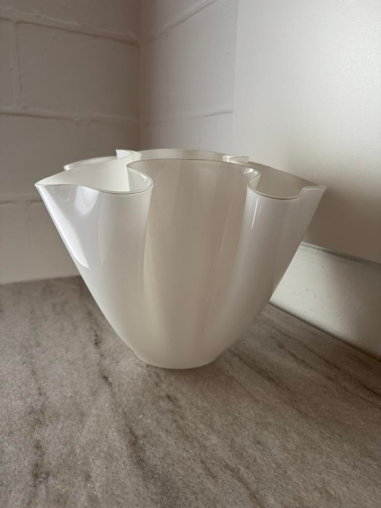 Vase vintage de Pietro Chiessa pour Fonrana Arte, Enlèvement, Comme neuf, Blanc
