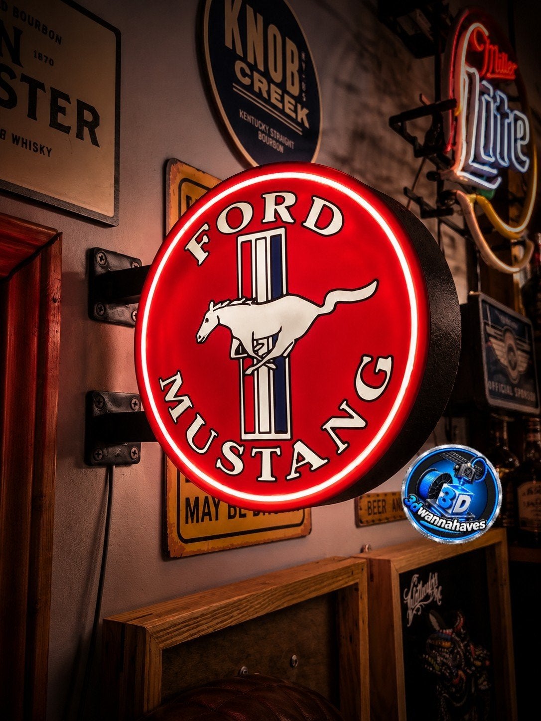 Deze supergave dubbele Ford Mustang lichtbak. Nu € 64,95, Verzamelen, Ophalen of Verzenden