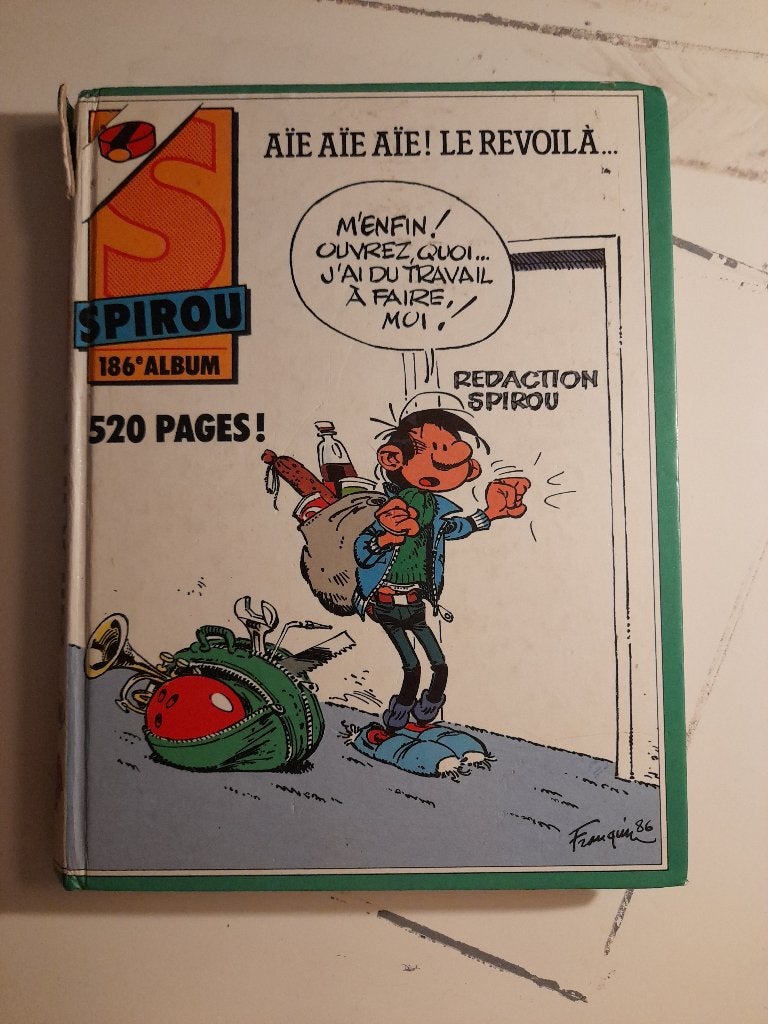 Album Spirou n186 bande dessinée, Collections, Enlèvement ou Envoi, Gaston ou Spirou, Utilisé, Livre ou Jeu
