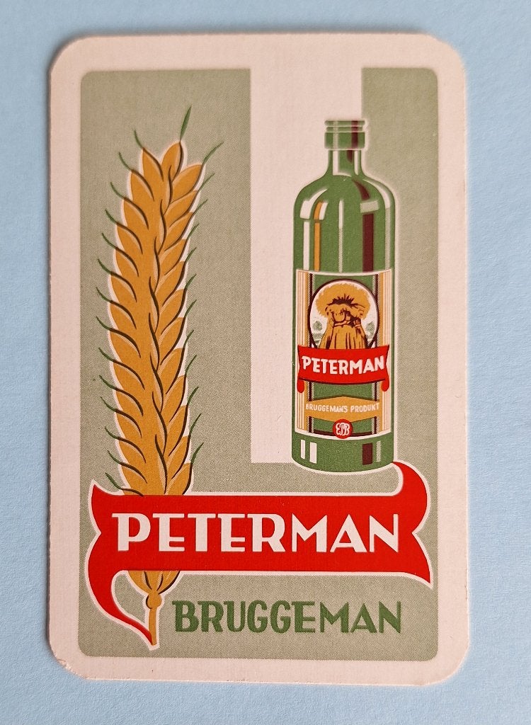 Speelkaart Peterman Bruggeman 1_groen_300, Ophalen of Verzenden, Gebruikt, Speelkaart(en)